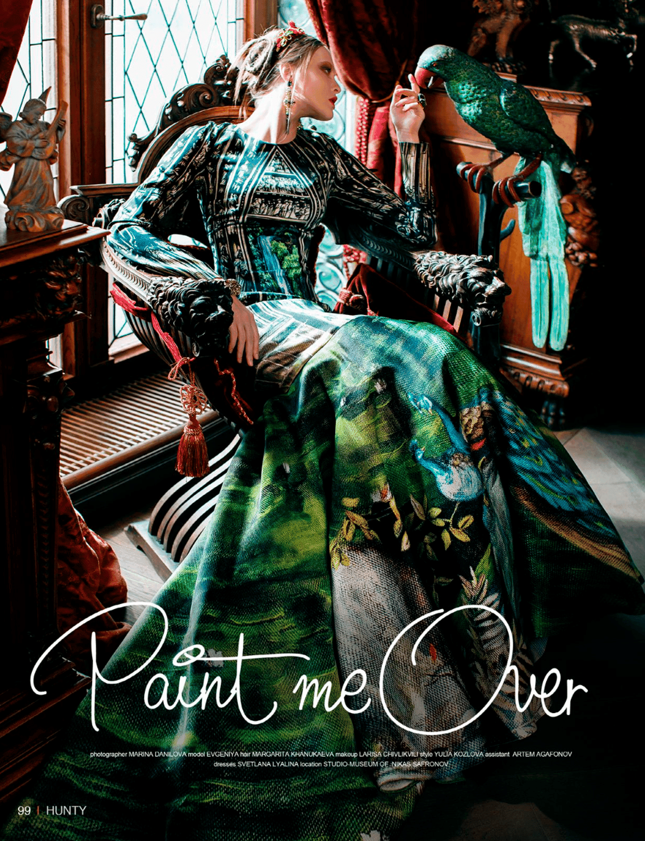 Paint Me Over — fashion editorial photographed by Marina Danilova for HUNTY