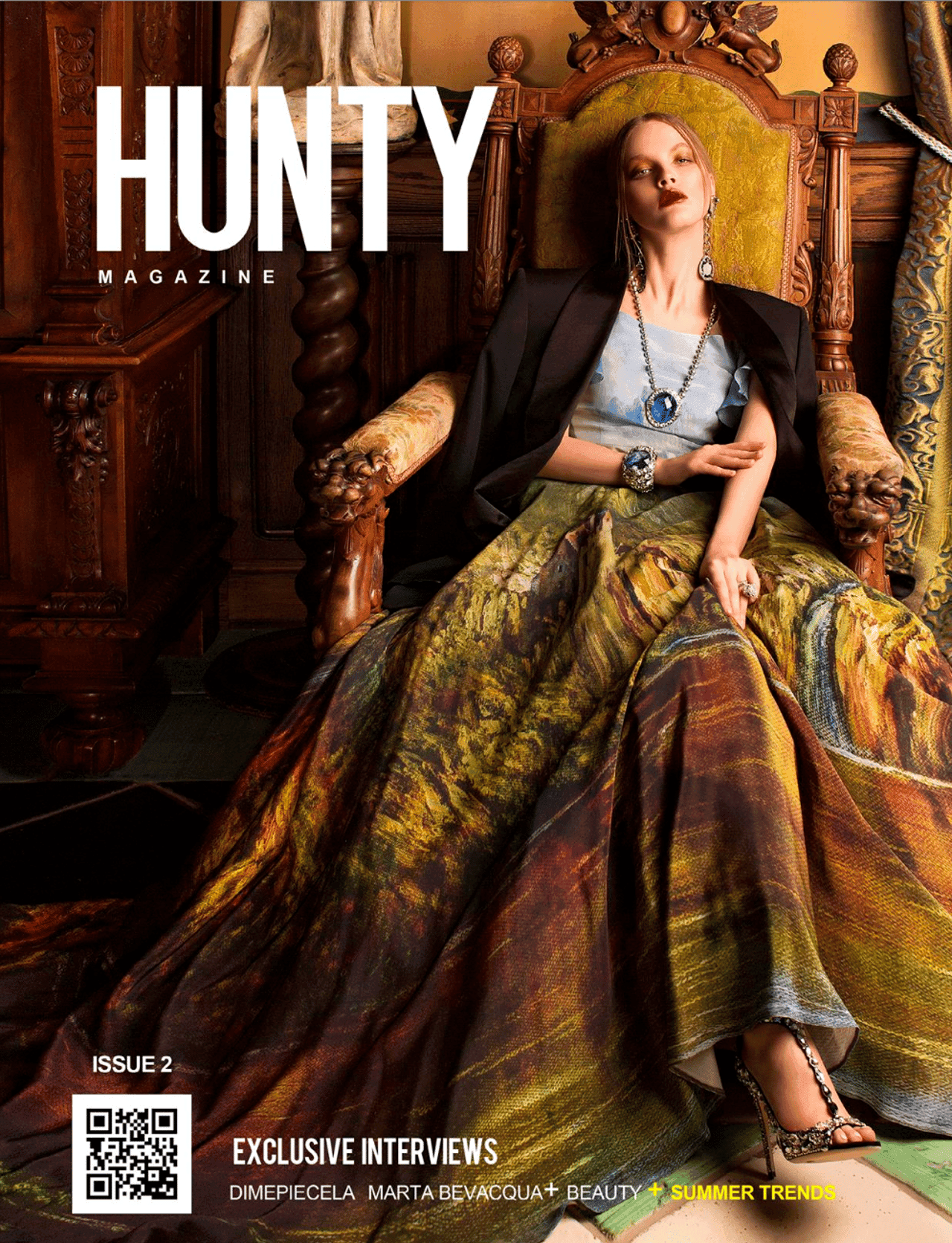 Paint Me Over — fashion editorial photographed by Marina Danilova for HUNTY